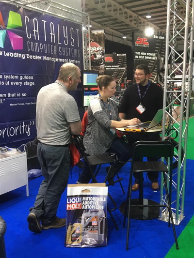Catalyst at the Motorcycle Trade Expo 2019 on stand B28.