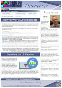 April 2017 Newsletter from Catalyst