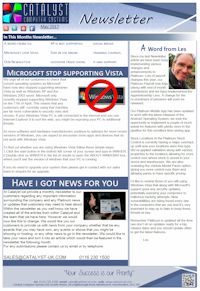 Click to download the newsletter May 2017 Newsletter from Catalyst