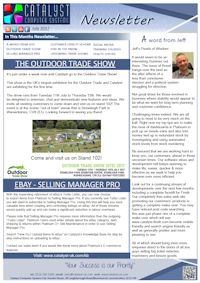 Click to download the newsletter July 2017 Newsletter from Catalyst
