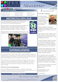 Click to download the newsletter January 2018 Newsletter from Catalyst