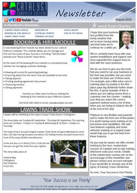 Click to download the newsletter August 2018 Newsletter from Catalyst