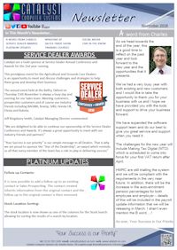 Click to download the newsletter Novemeber 2018 Newsletter from Catalyst