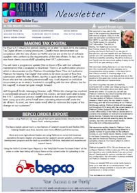 Click to download the newsletter March 2019 Newsletter from Catalyst